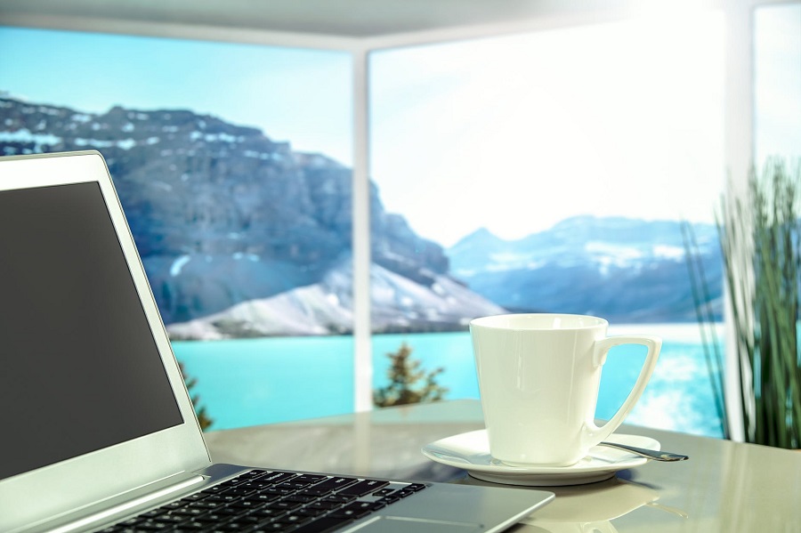 laptop-coffee-mountain-scenelaptop-coffee-mountain-scene