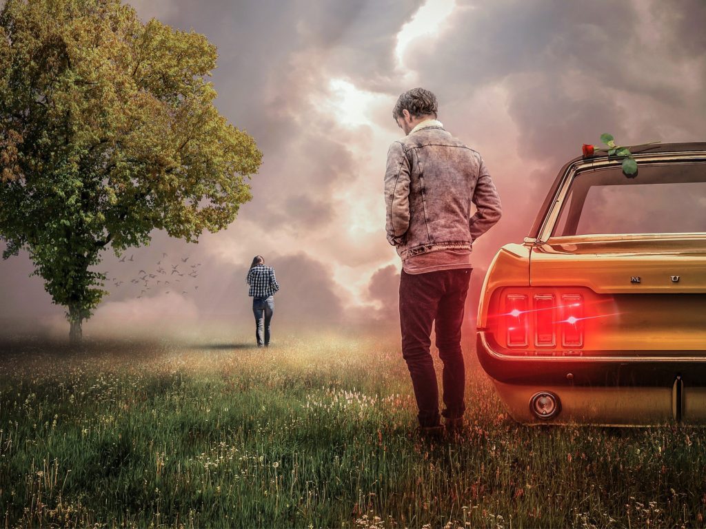 couple-relationship problems-man-woman walking away