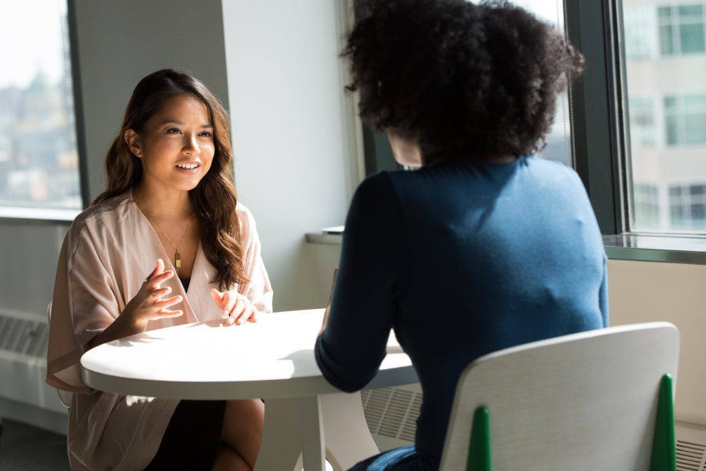two women-interview-entrepreneurs