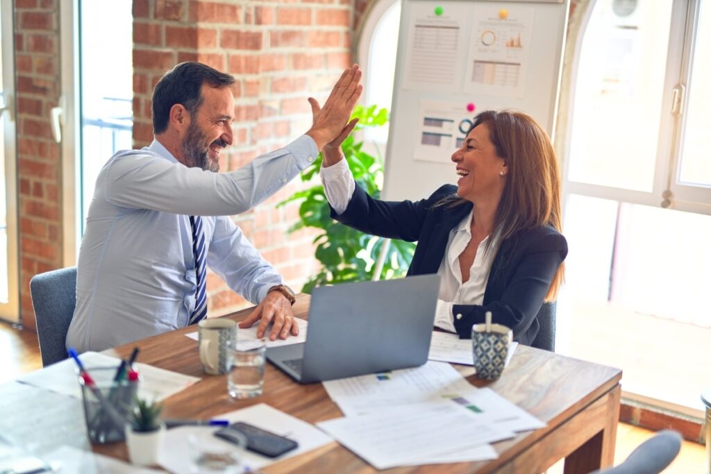 agreement-high five-collaboration