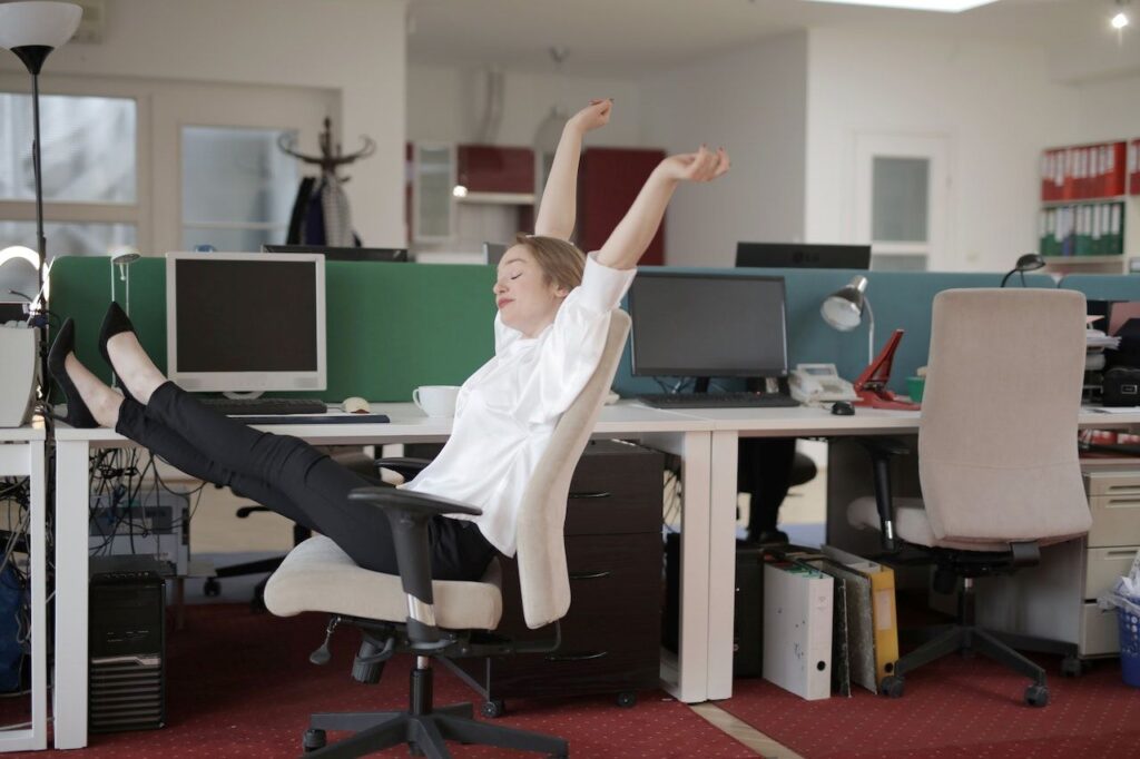 entrepreneur-working in office-relaxed