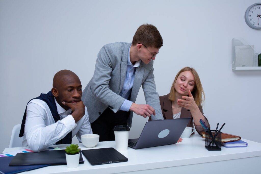 people having meeting