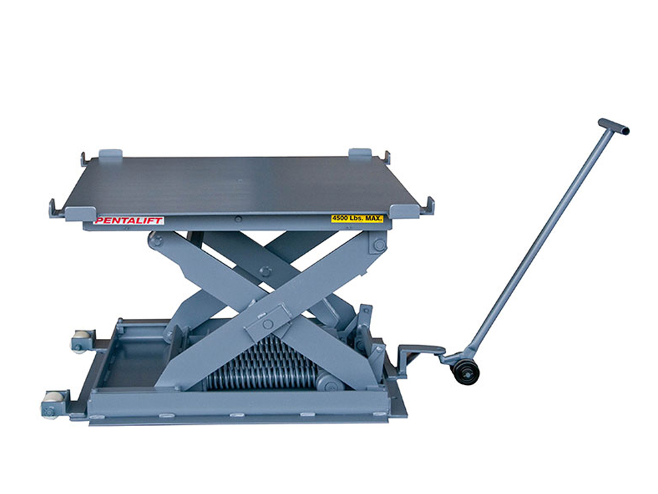 spring loaded lift table