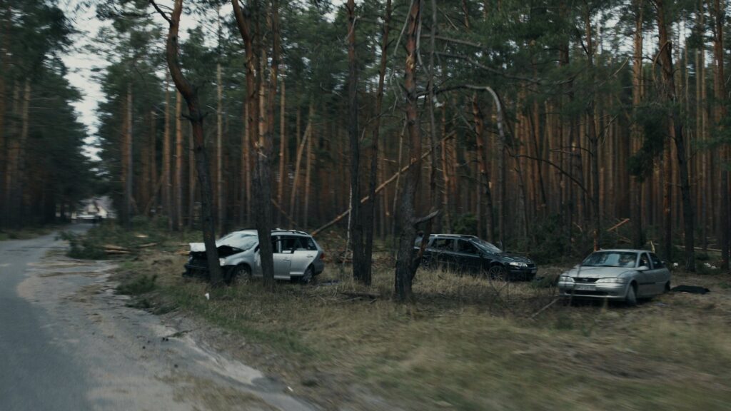 photo of three cars in an accident