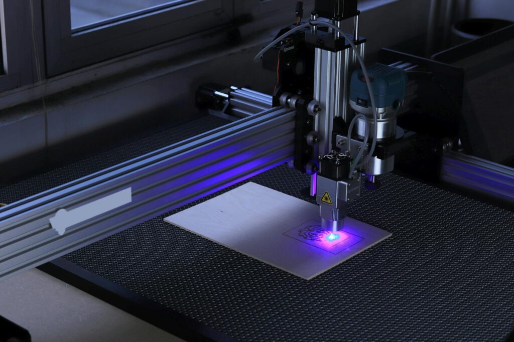 close up shot of cnc lasers
