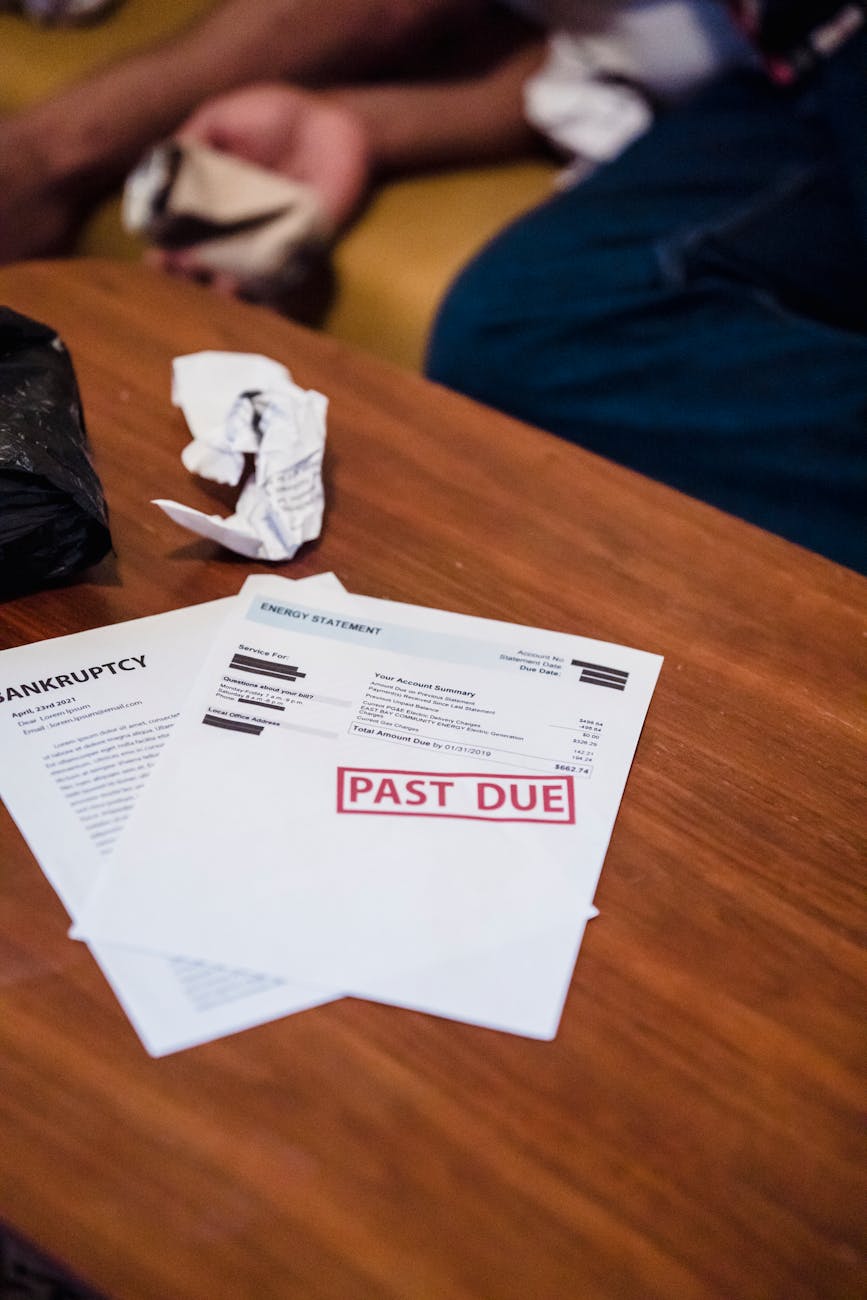 documents on table