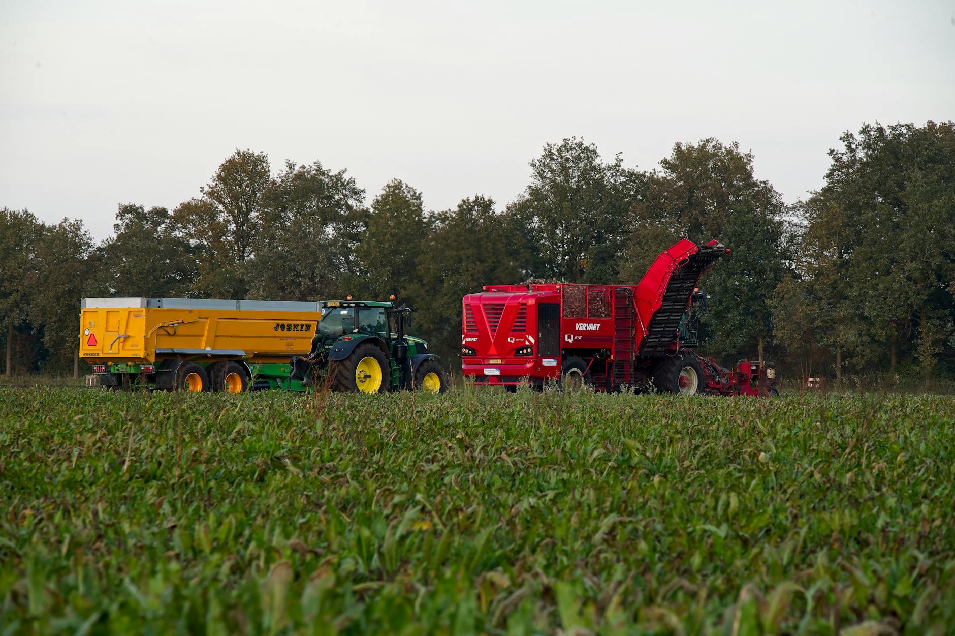 agricultural machinery harvesting in drenthe