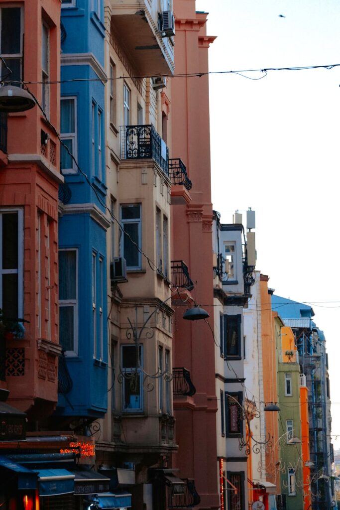 vibrant urban street in istanbul turkiye