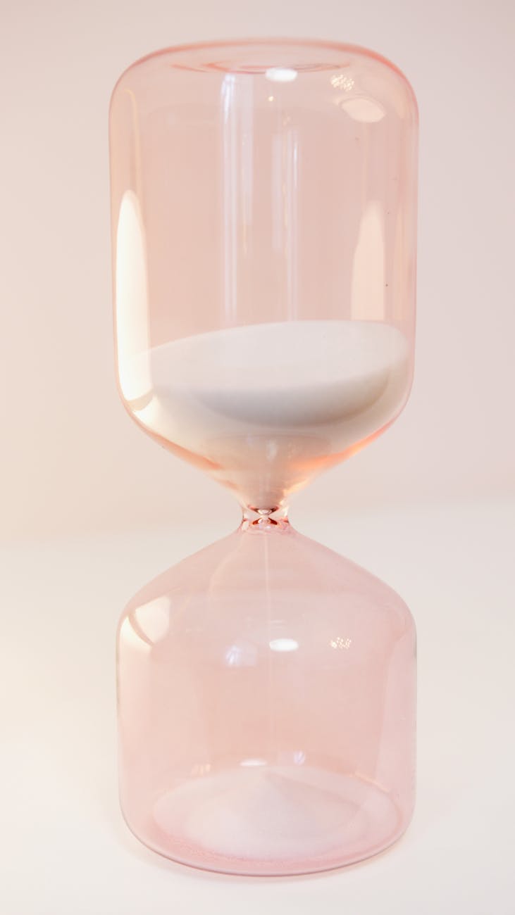 close up photo of a hourglass