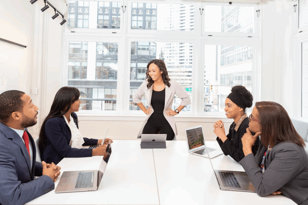 Group of People Having A Meeting