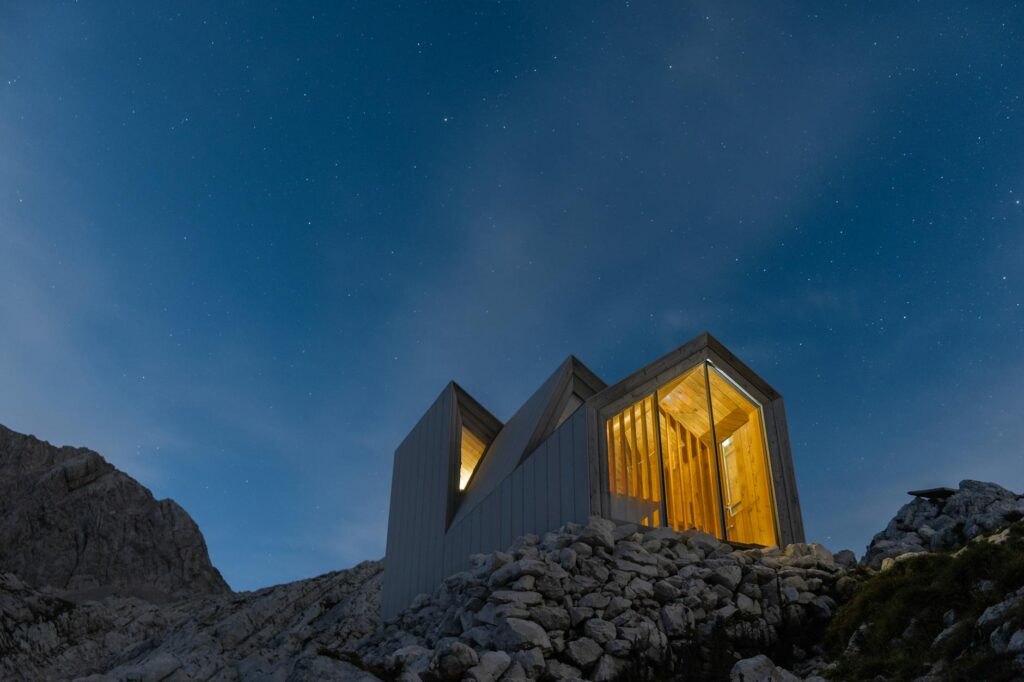 photo of building on top of rocks