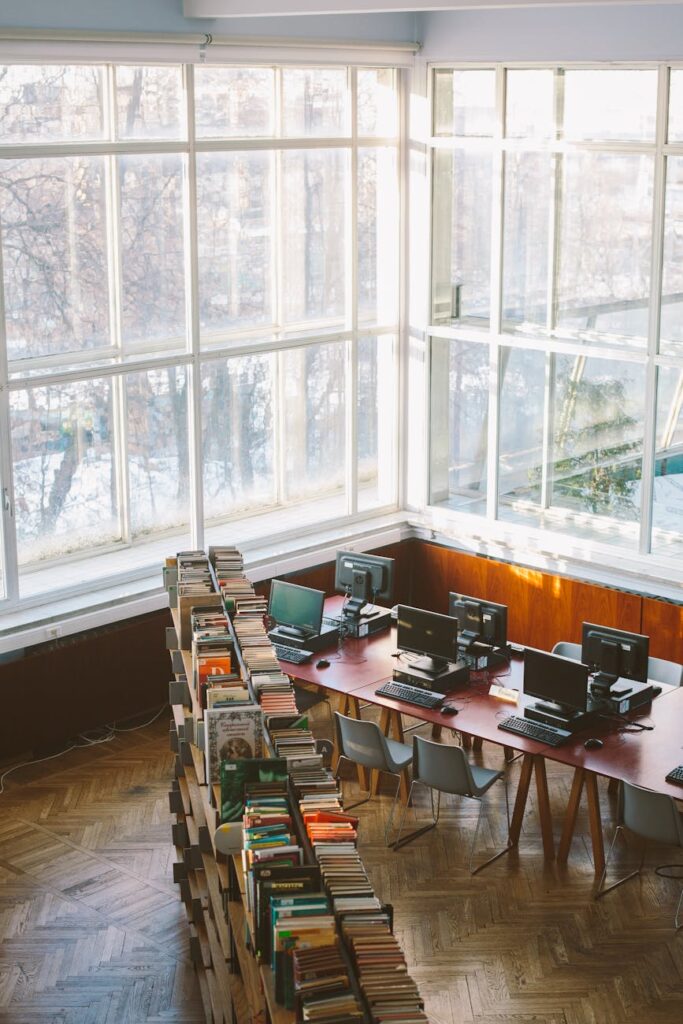 books in library