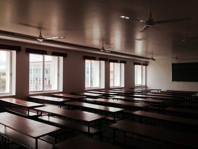 image - Lead Grow Develop - Business, Technology, Personal Development empty classroom or meeting room