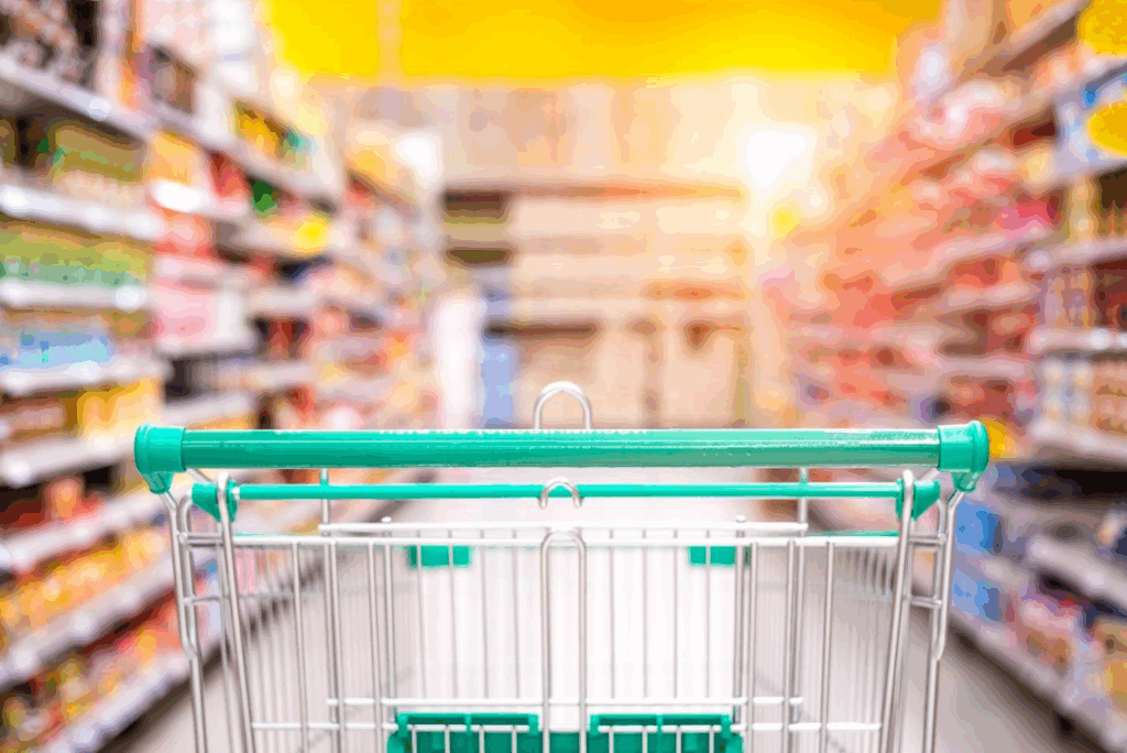 grocery cart in grocery
