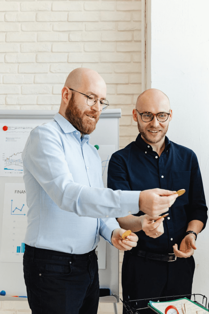 Colleagues Talking in an Office