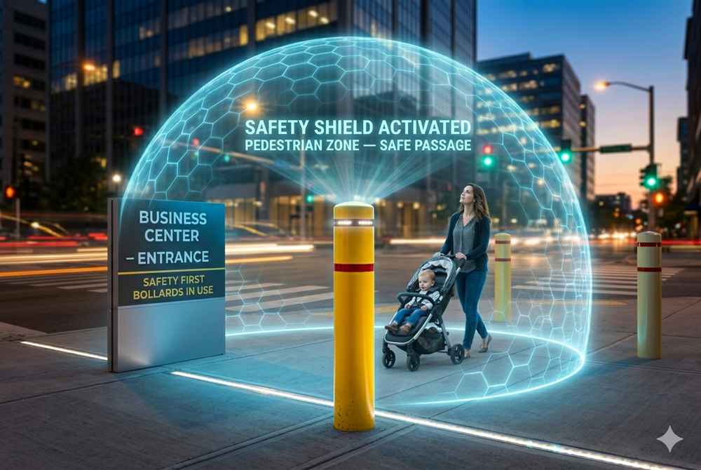 image - Lead Grow Develop - Business, Technology, Personal Development pedestrian zone safety bollard