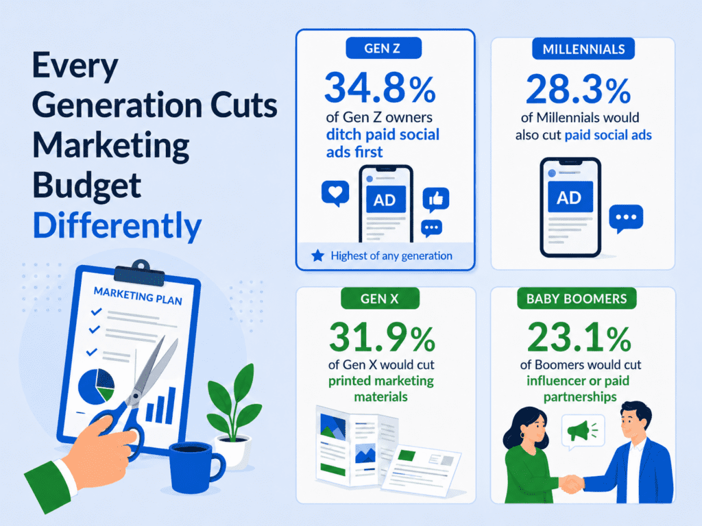 image - Lead Grow Develop - Business, Technology, Personal Development every generation cuts marketing budget