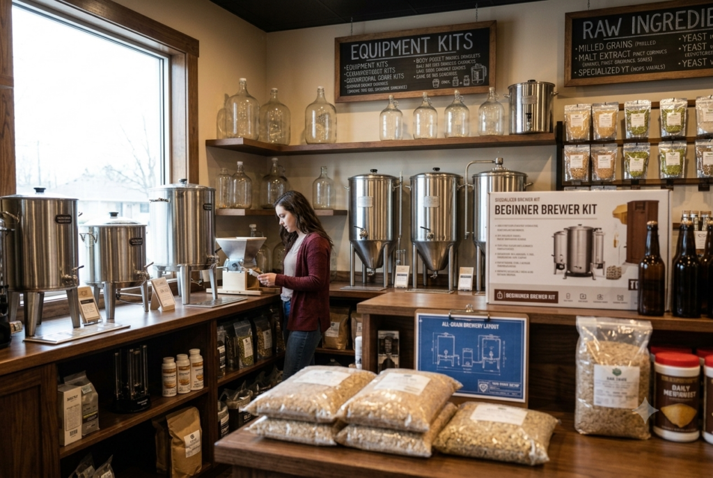 brewing kit and bar