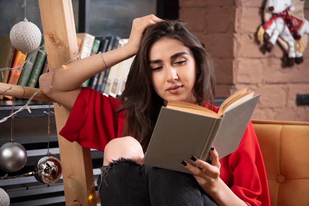 image - Lead Grow Develop - Business, Technology, Personal Development Self publishing canada. Woman reading book