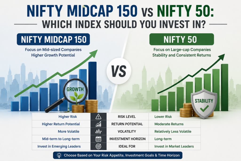 image - Lead Grow Develop - Business, Technology, Personal Development Nifty Midcap 150 vs Nifty 50