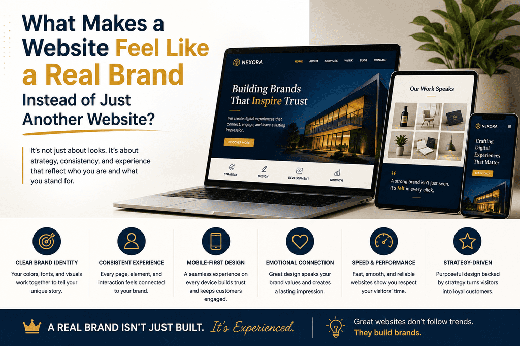 What makes a website feel like a brand