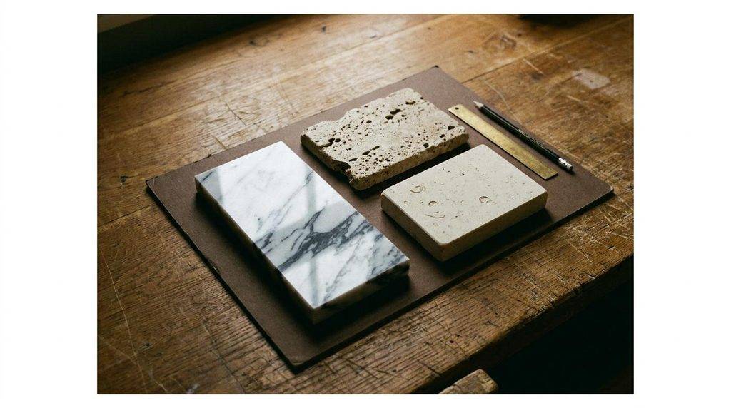 Marble, Travertine or Limestone