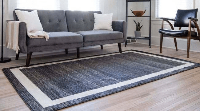 custom carpet in a living room
